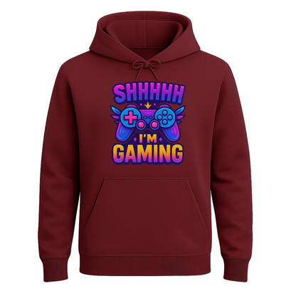 Shhh I’m Gaming – Neon Gamer Hoodie 🎮⚡