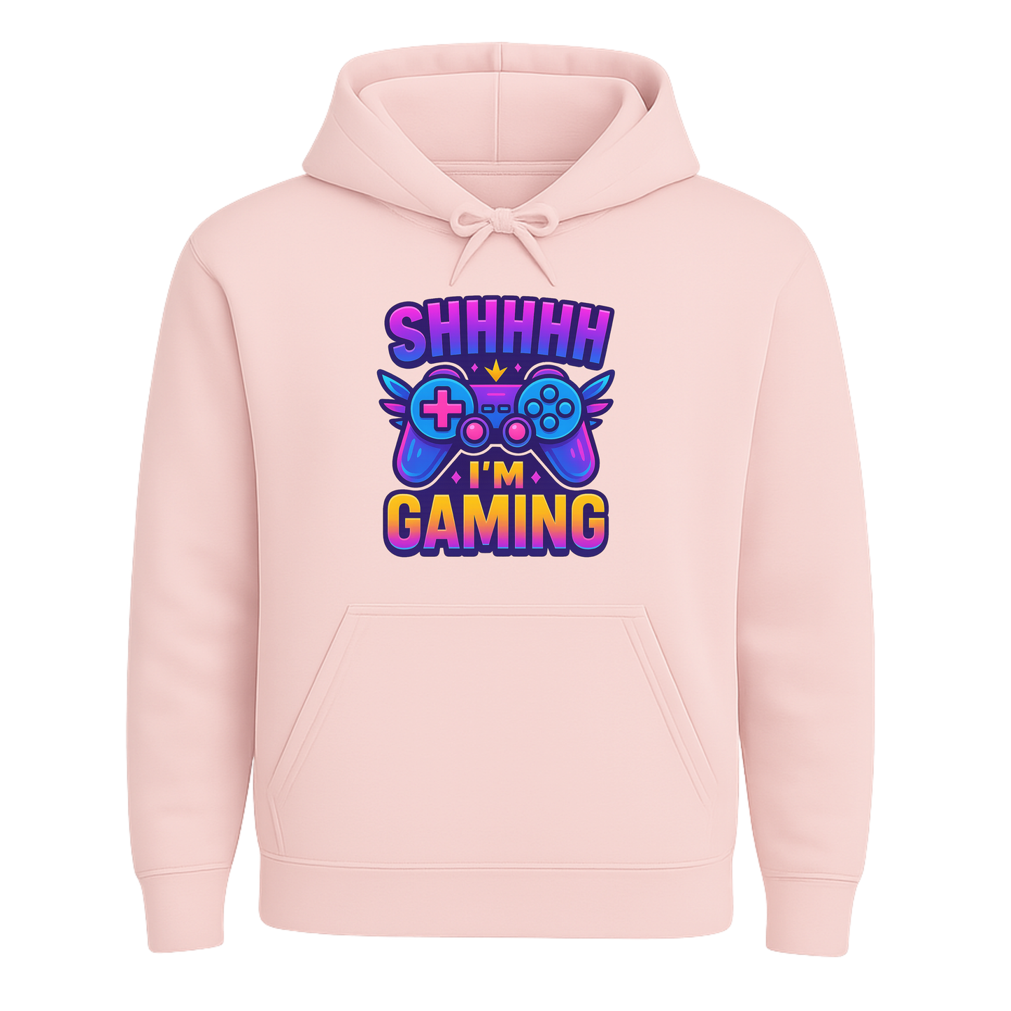 Shhh I’m Gaming – Neon Gamer Hoodie 🎮⚡