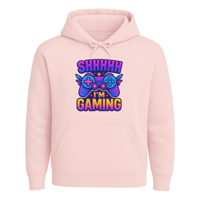 Shhh I’m Gaming – Neon Gamer Hoodie 🎮⚡