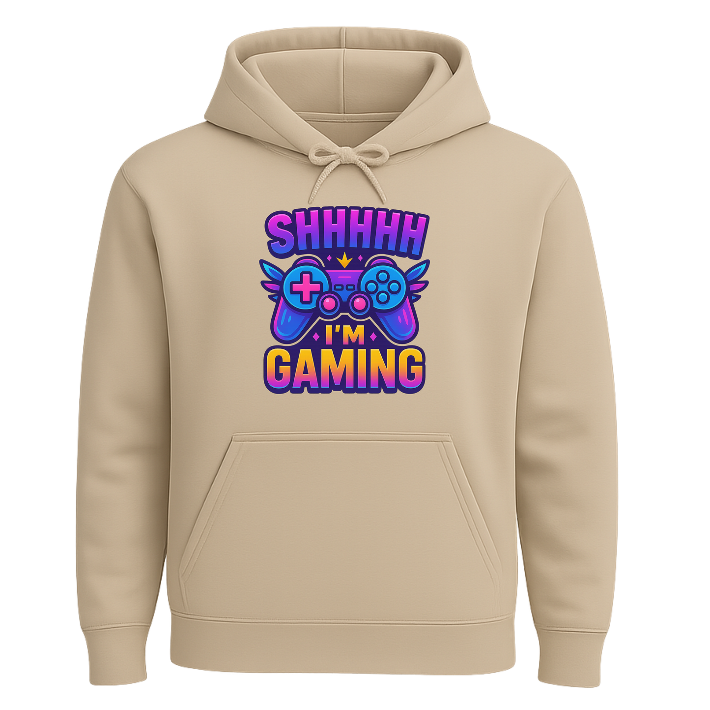 Shhh I’m Gaming – Neon Gamer Hoodie 🎮⚡