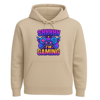 Shhh I’m Gaming – Neon Gamer Hoodie 🎮⚡