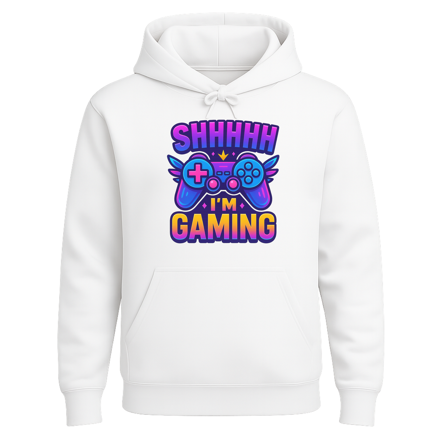 Shhh I’m Gaming – Neon Gamer Hoodie 🎮⚡