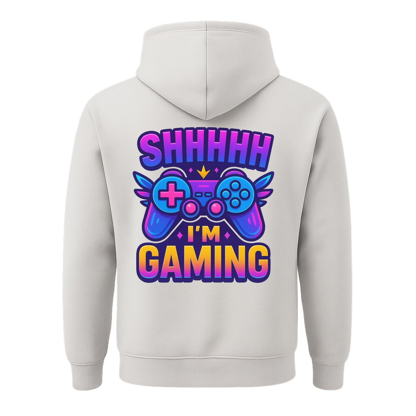 Shhh I’m Gaming – Limited Edition Back Print Hoodie 🎮⚡