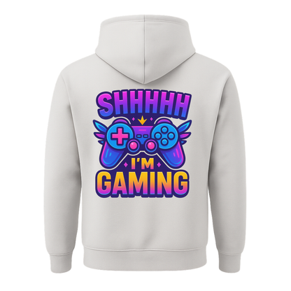 Shhh I’m Gaming – Limited Edition Back Print Hoodie 🎮⚡