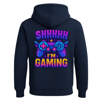 Shhh I’m Gaming – Limited Edition Back Print Hoodie 🎮⚡