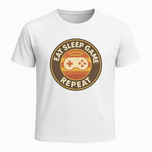 Eat, Sleep, Game, Repeat Retro - Gaming Lifestyle T-Shirt