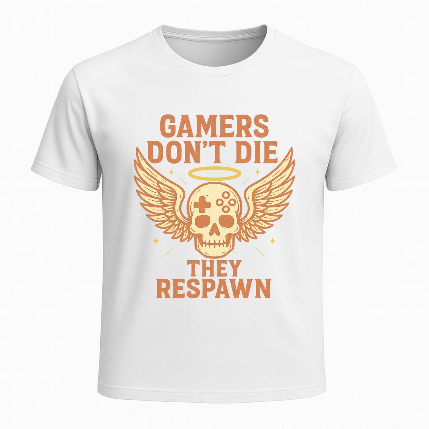Gamers dont die they respawn retro - Gaming Lifestyle T-Shirt