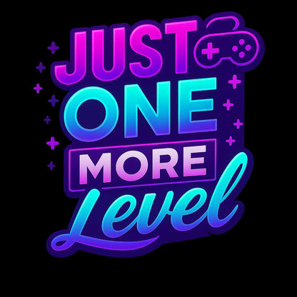 Just One More Level? (Purple) - Gaming Lifestyle T-Shirt