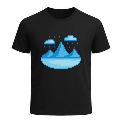 Pixel Horizon – 8-Bit Chill Gamer T-Shirt - Gaming Lifestyle T-Shirt