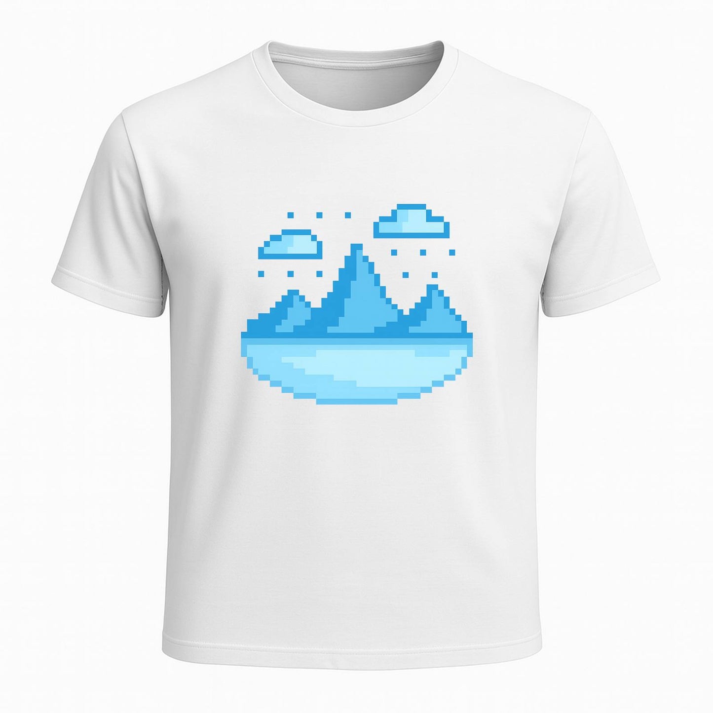 Pixel Horizon – 8-Bit Chill Gamer T-Shirt - Gaming Lifestyle T-Shirt