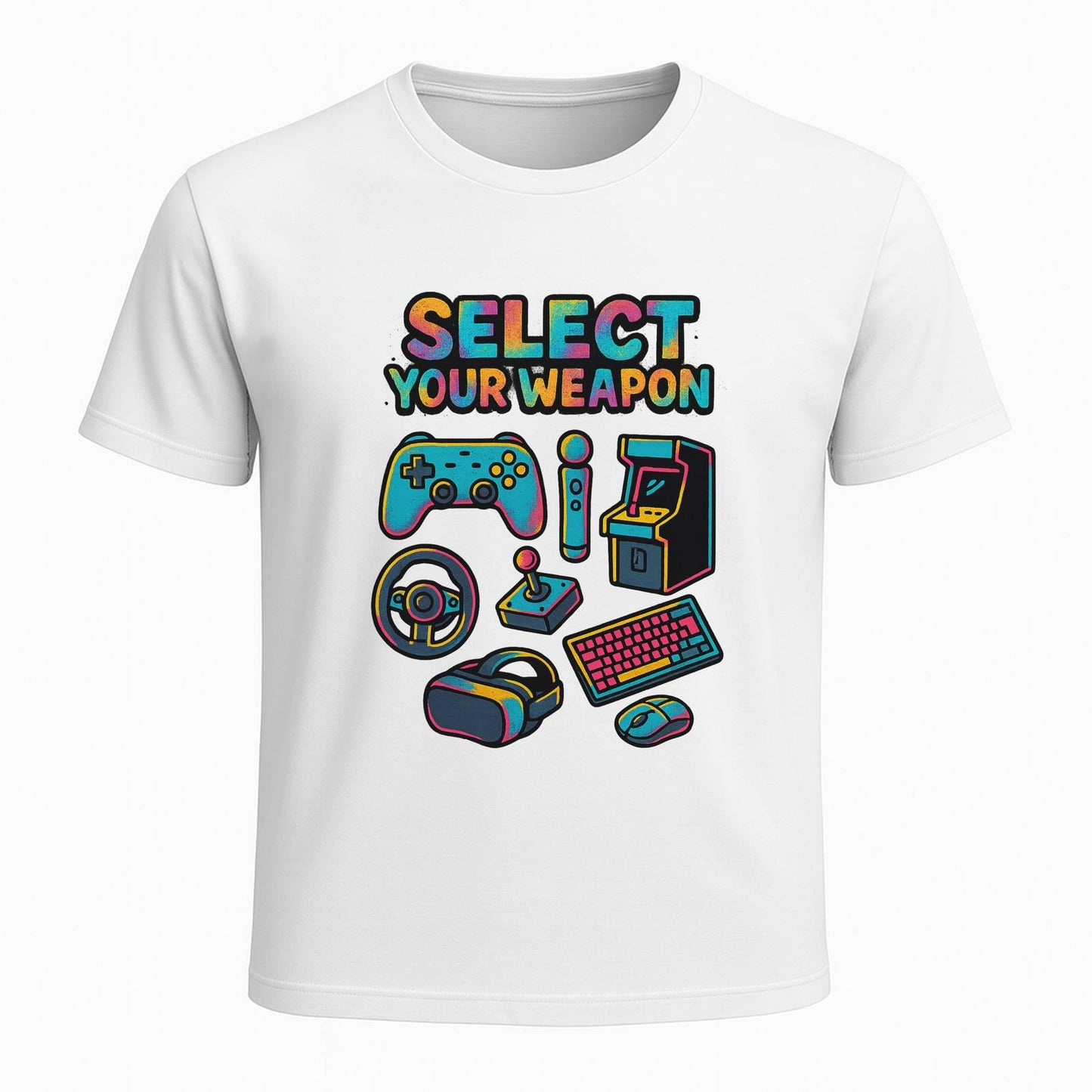 Select Your Weapon (Graffiti) - Gaming Lifestyle T-Shirt