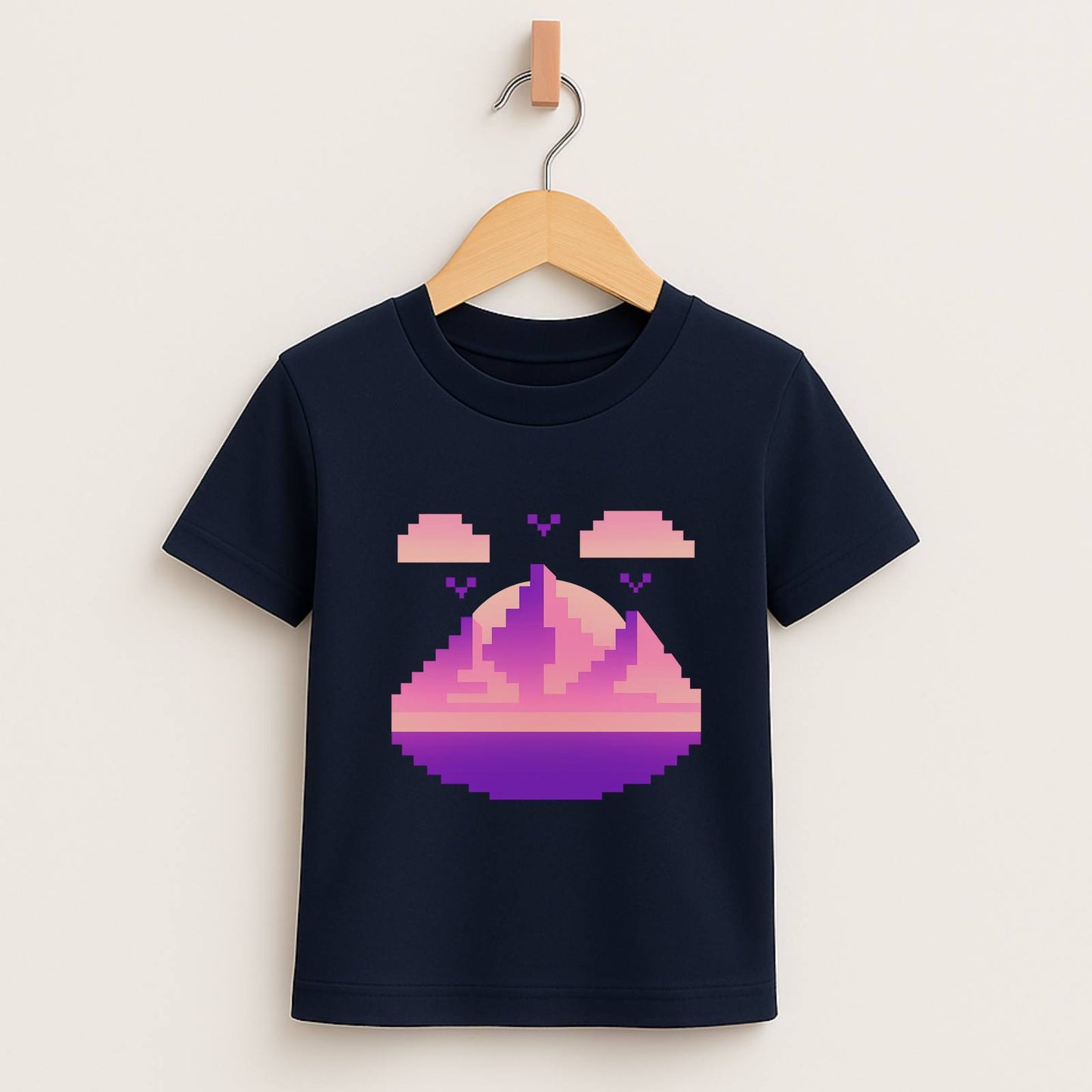 Pixel Sunset – Kids Retro Gamer T-Shirt 🌅🎮