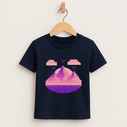 Pixel Sunset – Kids Retro Gamer T-Shirt 🌅🎮