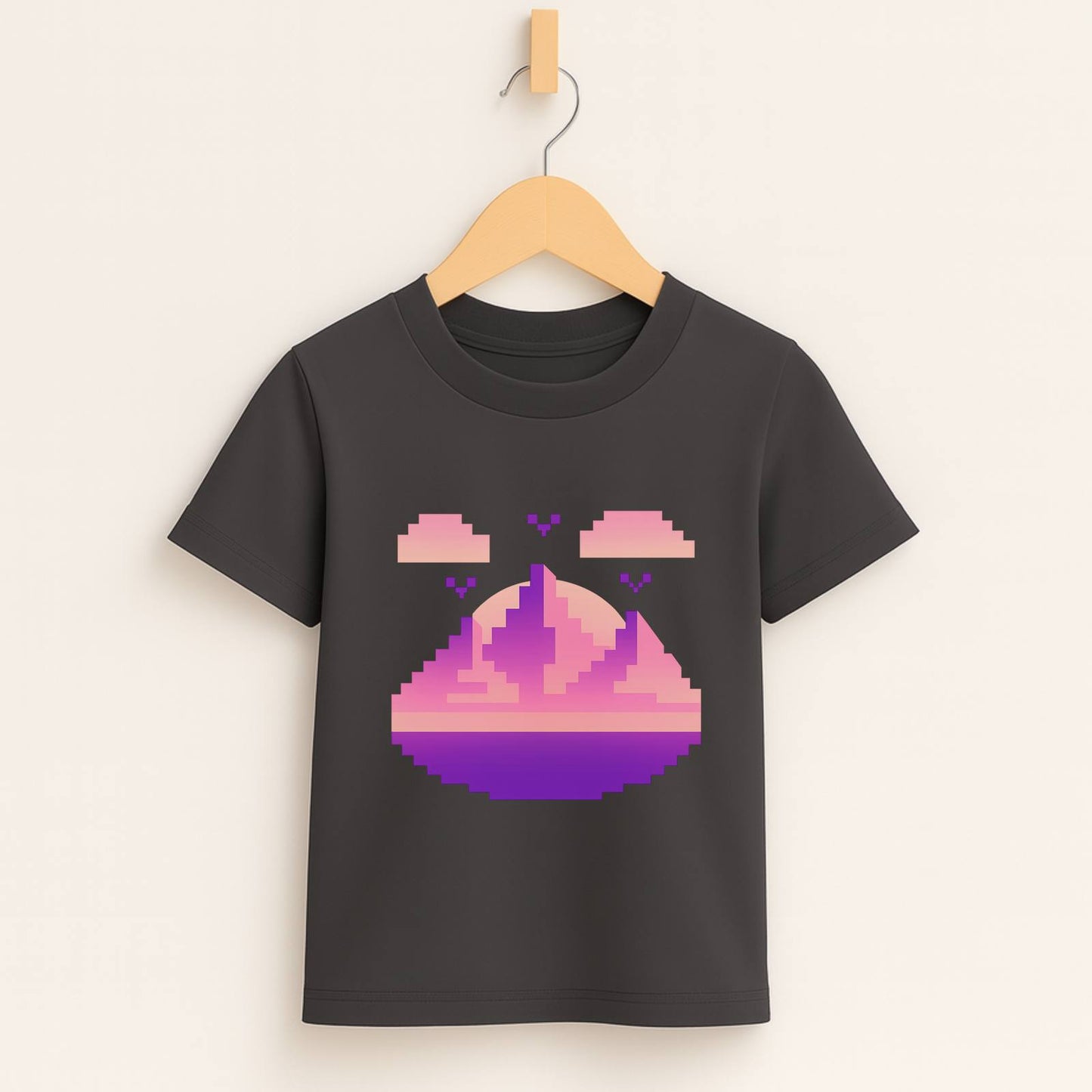 Pixel Sunset – Kids Retro Gamer T-Shirt 🌅🎮