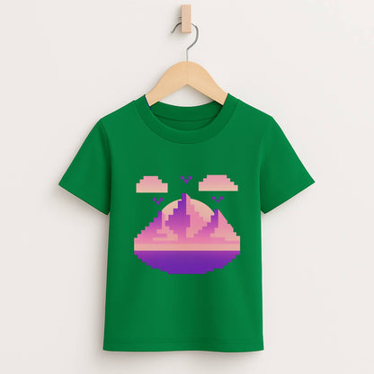 Pixel Sunset – Kids Retro Gamer T-Shirt 🌅🎮