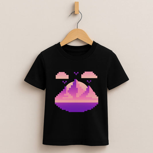 Pixel Sunset – Kids Retro Gamer T-Shirt 🌅🎮