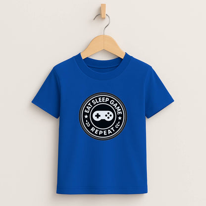 Eat Sleep Game Repeat – Kids Gamer T-Shirt 🎮⚡