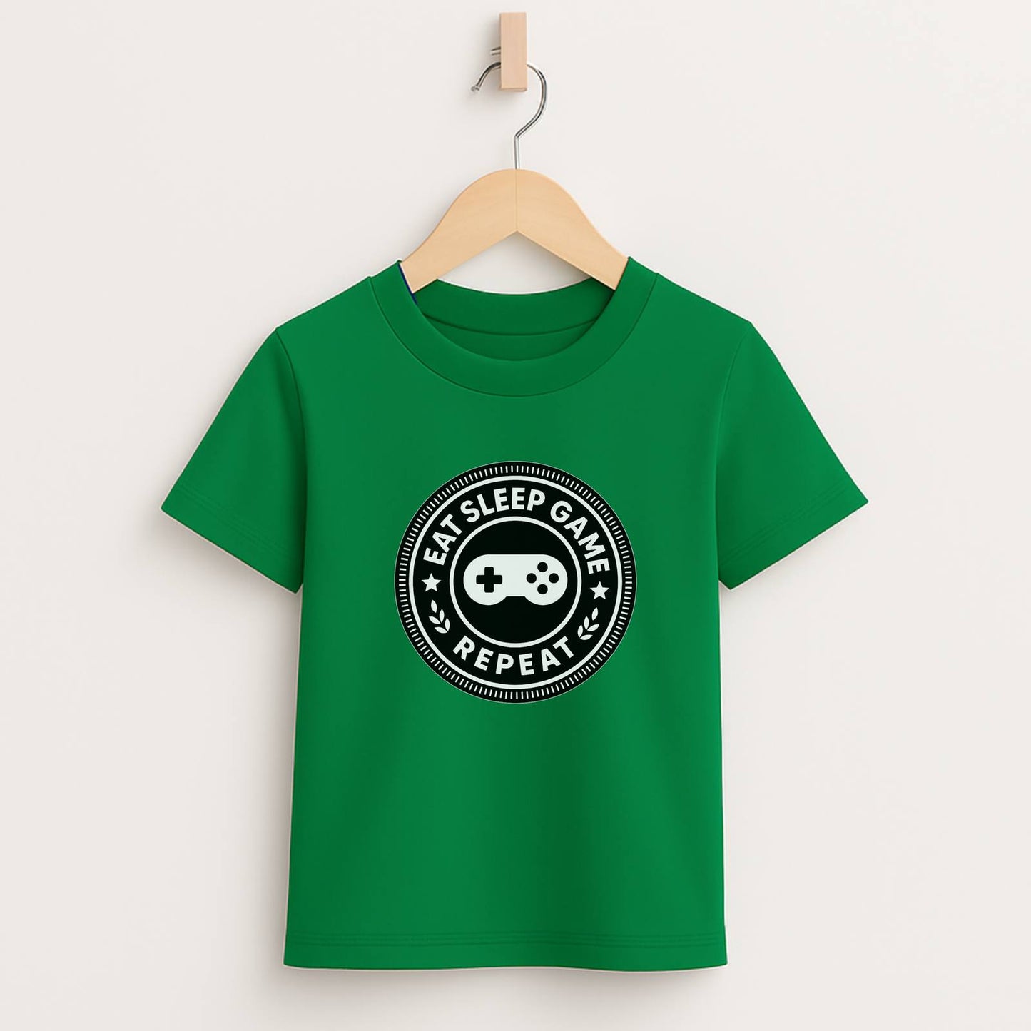 Eat Sleep Game Repeat – Kids Gamer T-Shirt 🎮⚡