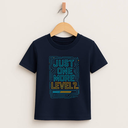 Just One More Level – Kids Tech Gamer T-Shirt ⚡🎮