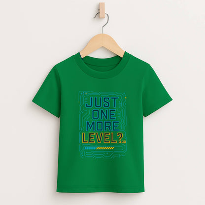 Just One More Level – Kids Tech Gamer T-Shirt ⚡🎮
