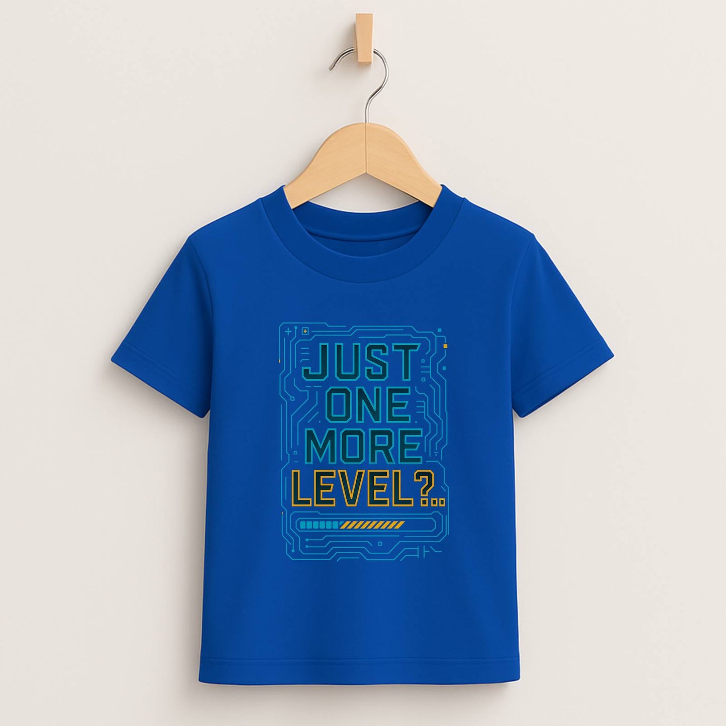 Just One More Level – Kids Tech Gamer T-Shirt ⚡🎮