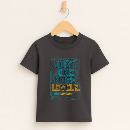 Just One More Level – Kids Tech Gamer T-Shirt ⚡🎮