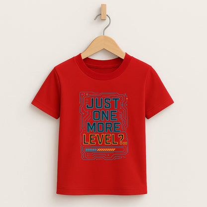 Just One More Level – Kids Tech Gamer T-Shirt ⚡🎮