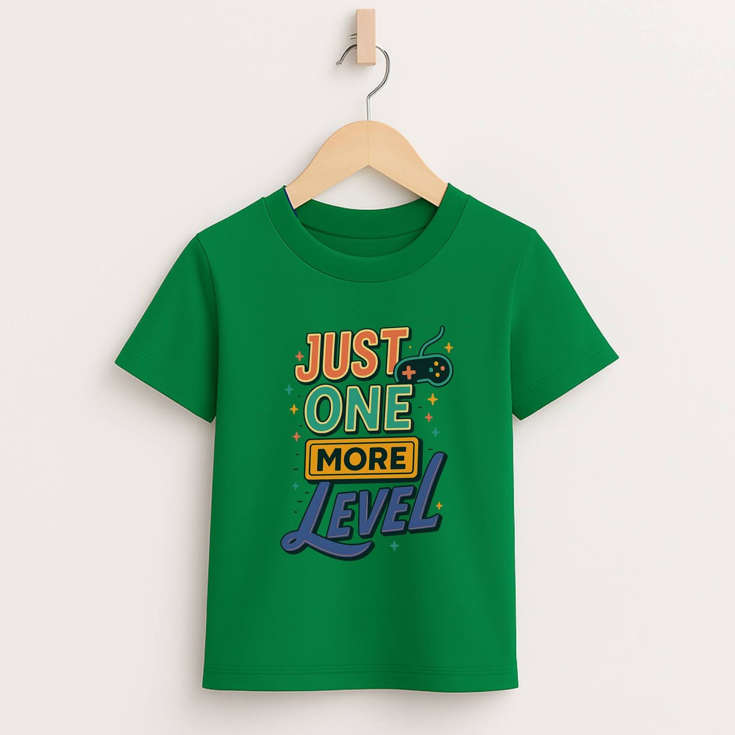 Just One More Level – Kids Retro Gamer T-Shirt 🎮⭐
