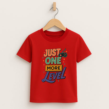 Just One More Level – Kids Retro Gamer T-Shirt 🎮⭐