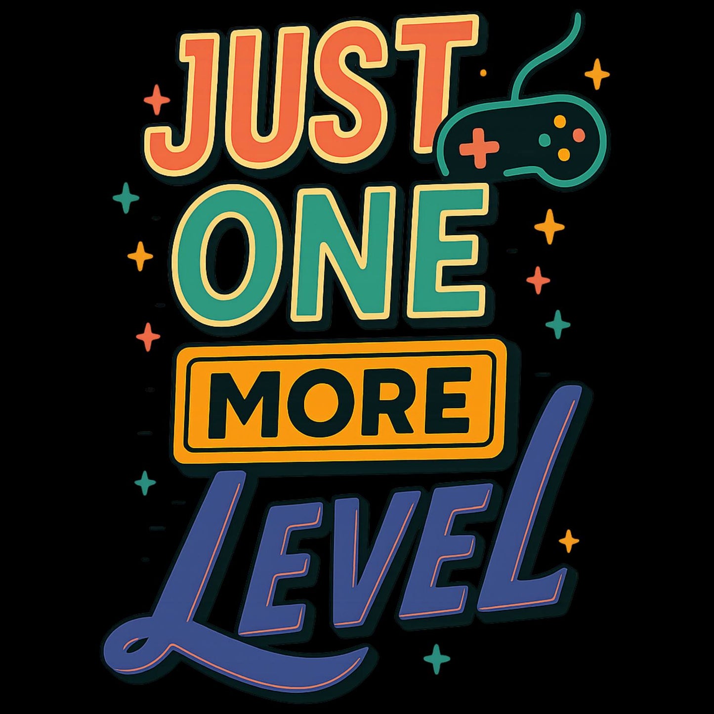 Just One More Level – Kids Retro Gamer T-Shirt 🎮⭐