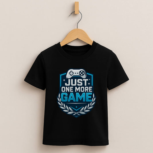 Just One More Game – Kids Esports Champion T-Shirt 🏆🎮