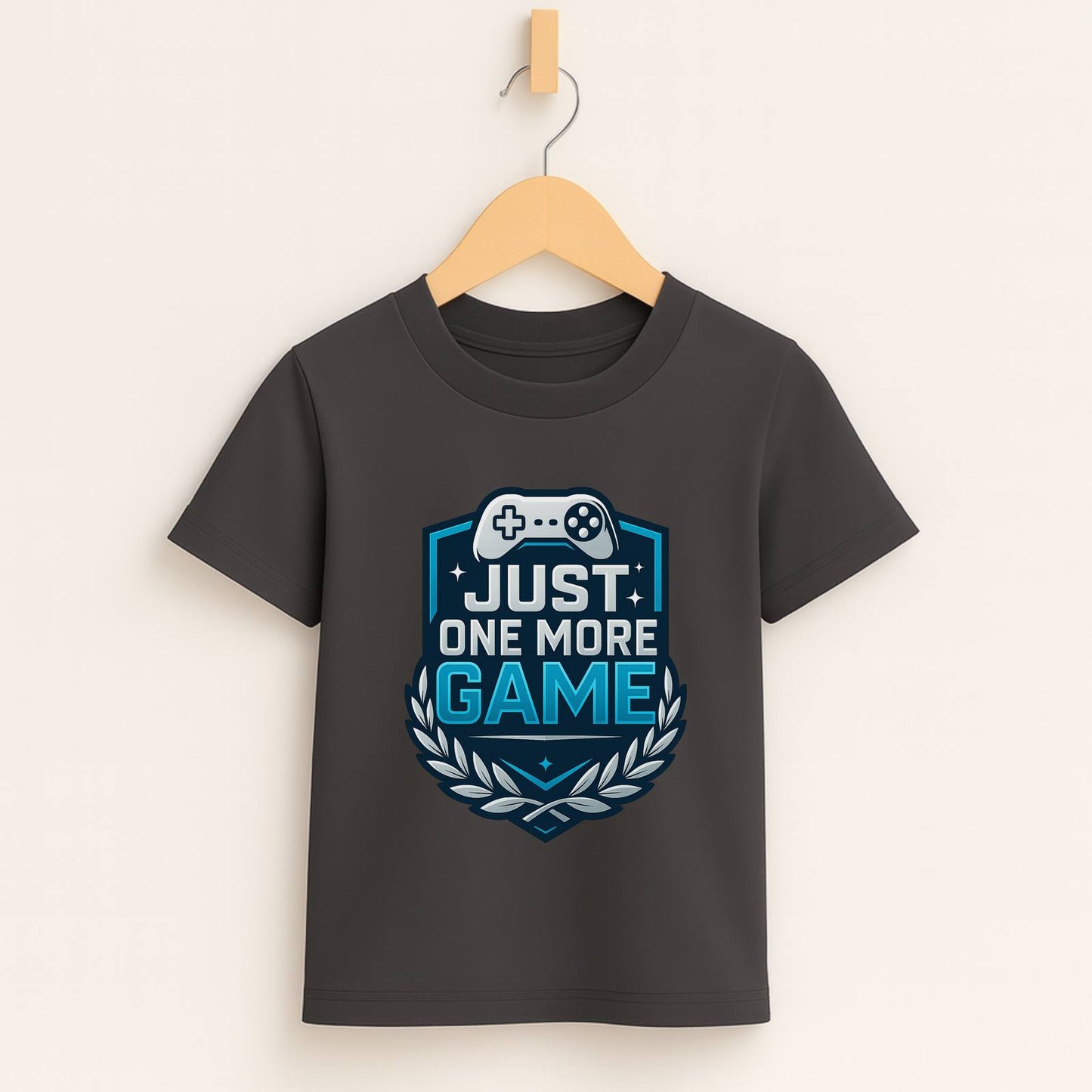 Just One More Game – Kids Esports Champion T-Shirt 🏆🎮