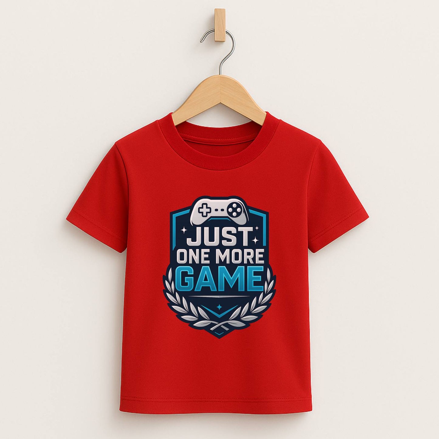 Just One More Game – Kids Esports Champion T-Shirt 🏆🎮