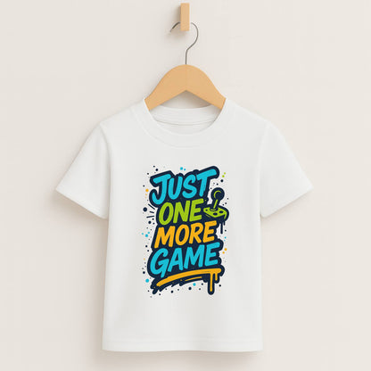 Just One More Game – Kids Graffiti Gamer T-Shirt 🎮🖌️