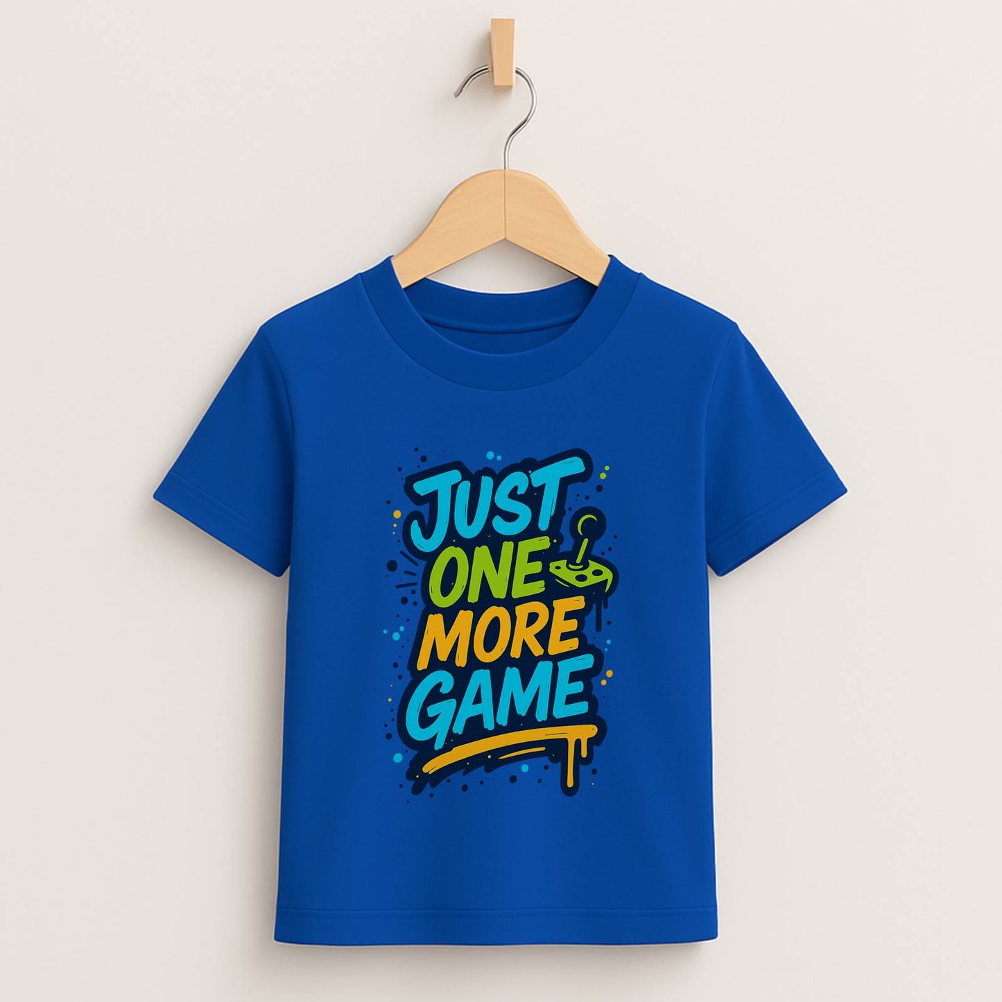 Just One More Game – Kids Graffiti Gamer T-Shirt 🎮🖌️