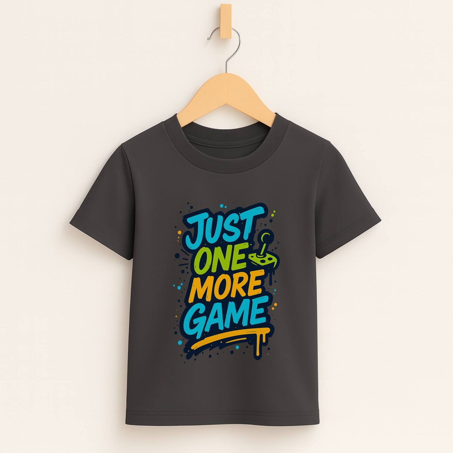 Just One More Game – Kids Graffiti Gamer T-Shirt 🎮🖌️
