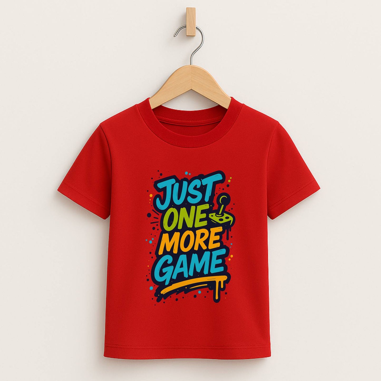 Just One More Game – Kids Graffiti Gamer T-Shirt 🎮🖌️