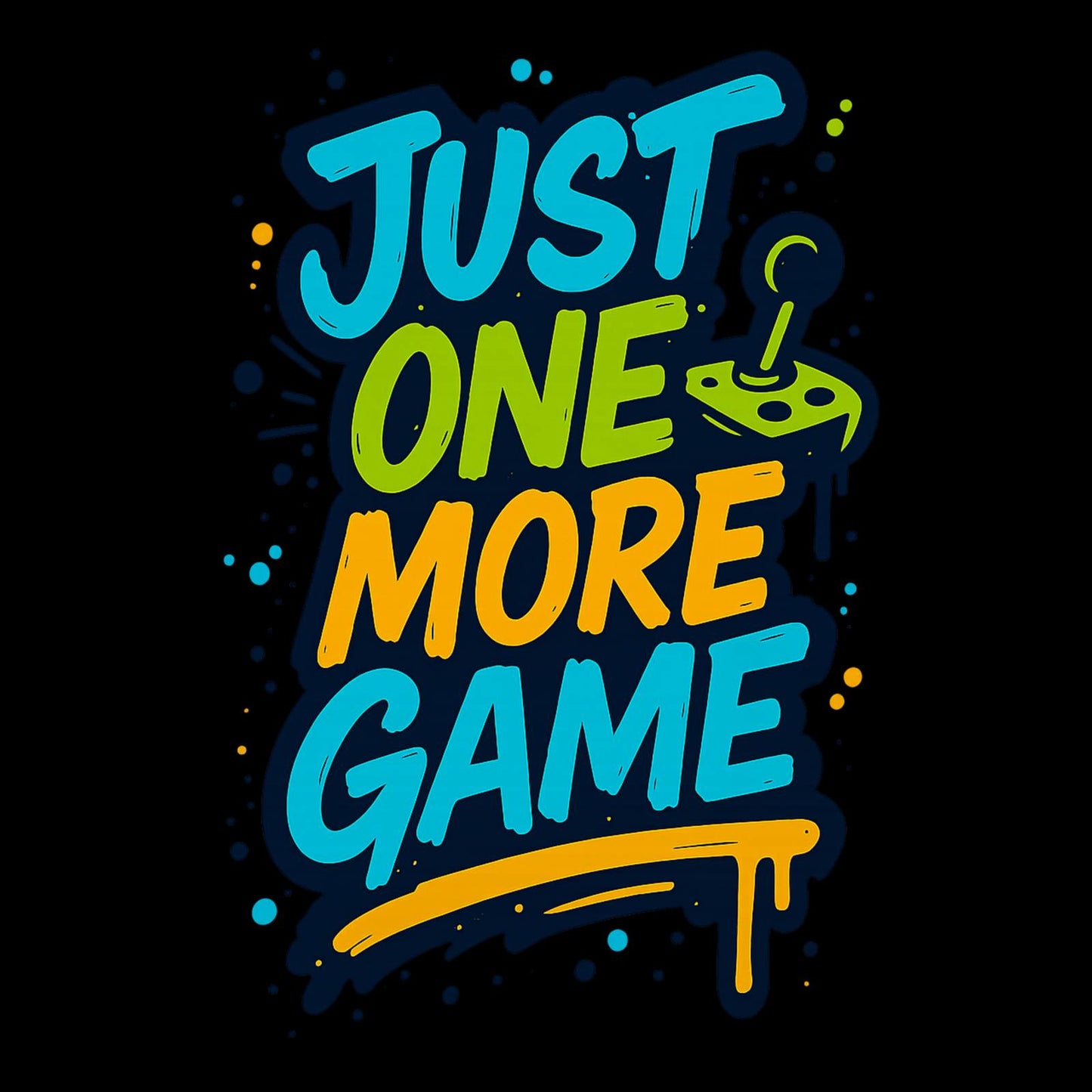 Just One More Game – Kids Graffiti Gamer T-Shirt 🎮🖌️