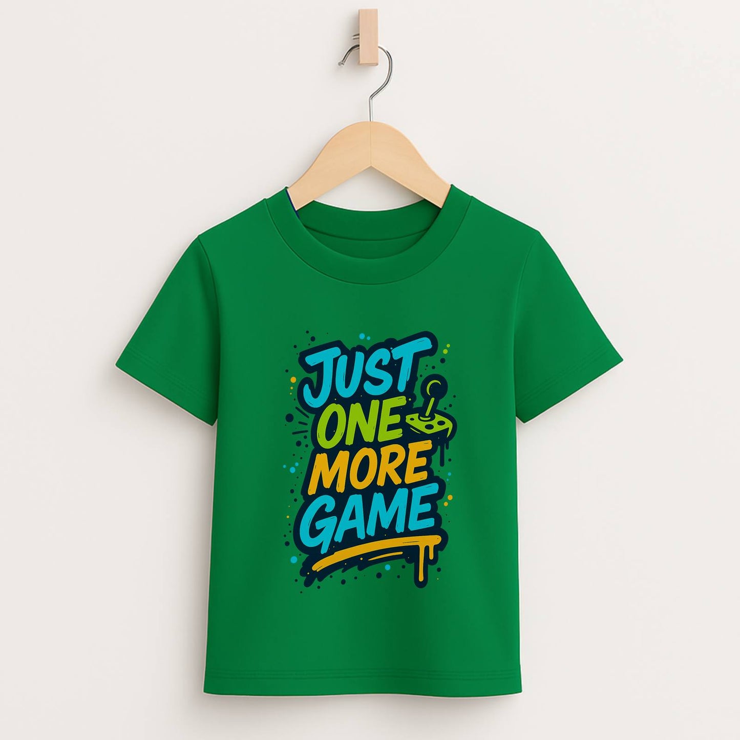 Just One More Game – Kids Graffiti Gamer T-Shirt 🎮🖌️