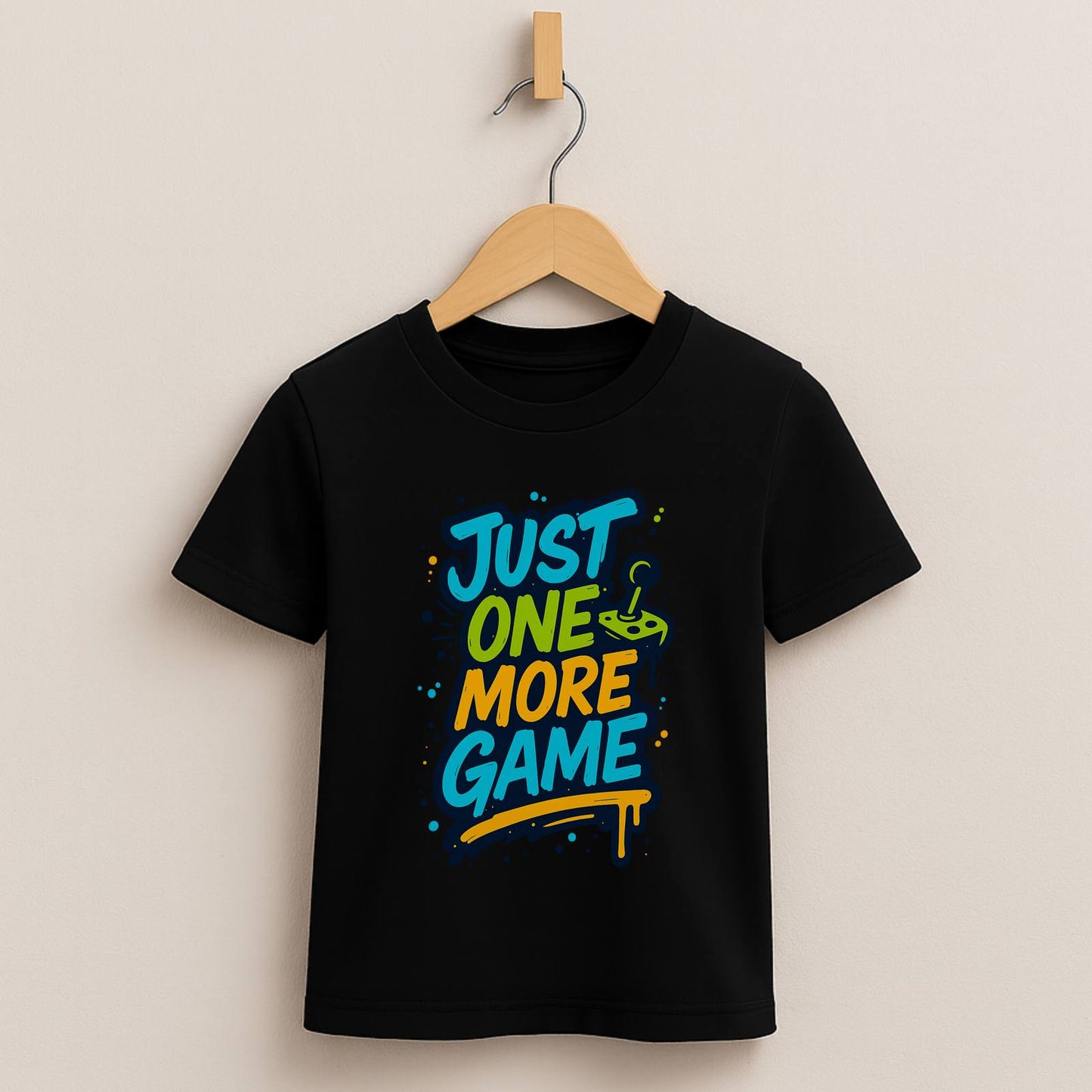 Just One More Game – Kids Graffiti Gamer T-Shirt 🎮🖌️