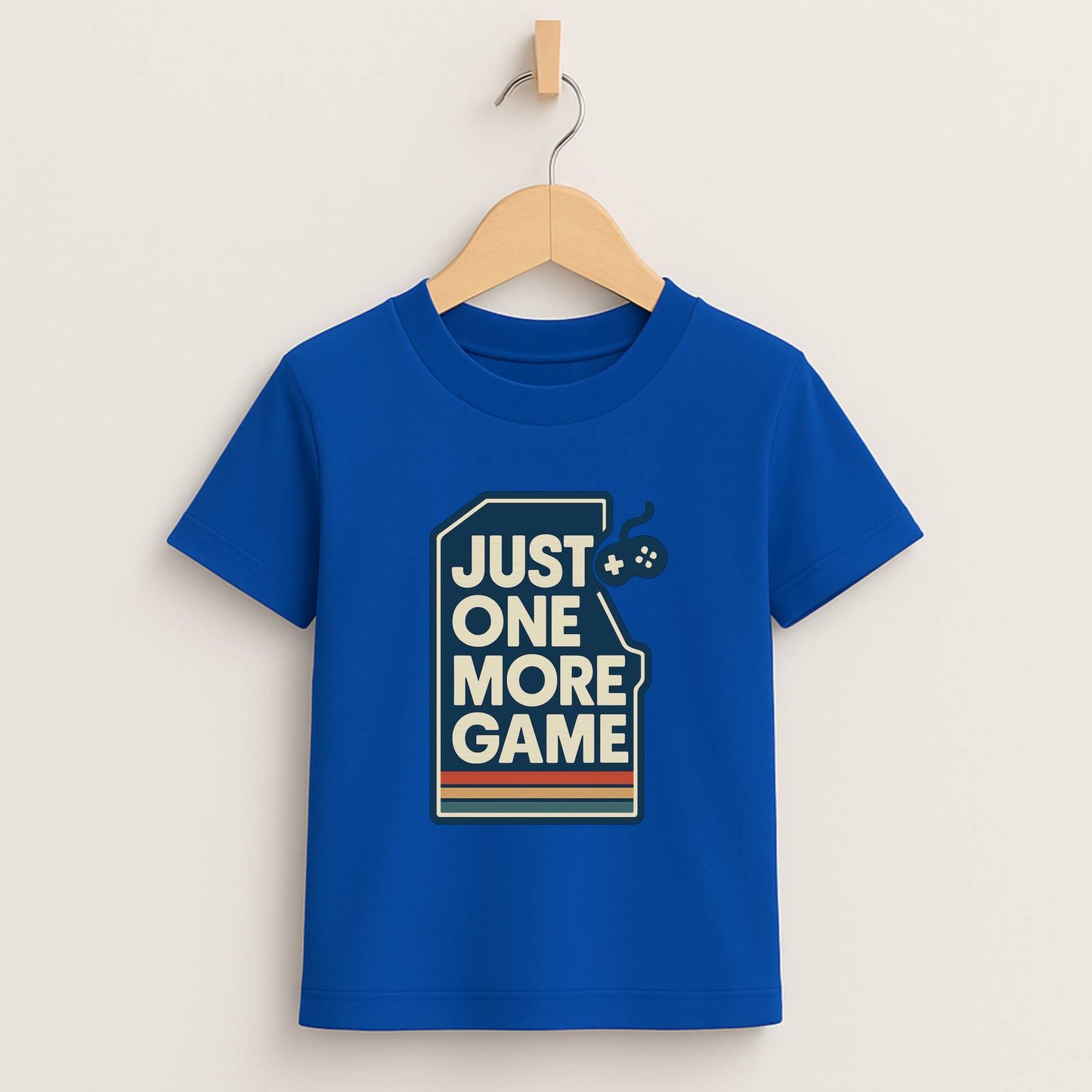 Just One More Game – Kids Retro Gamer T-Shirt 🎮👾
