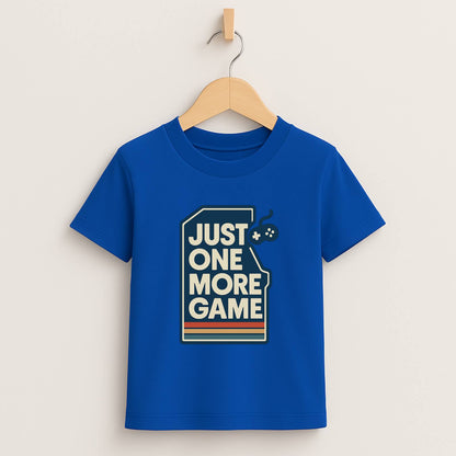 Just One More Game – Kids Retro Gamer T-Shirt 🎮👾