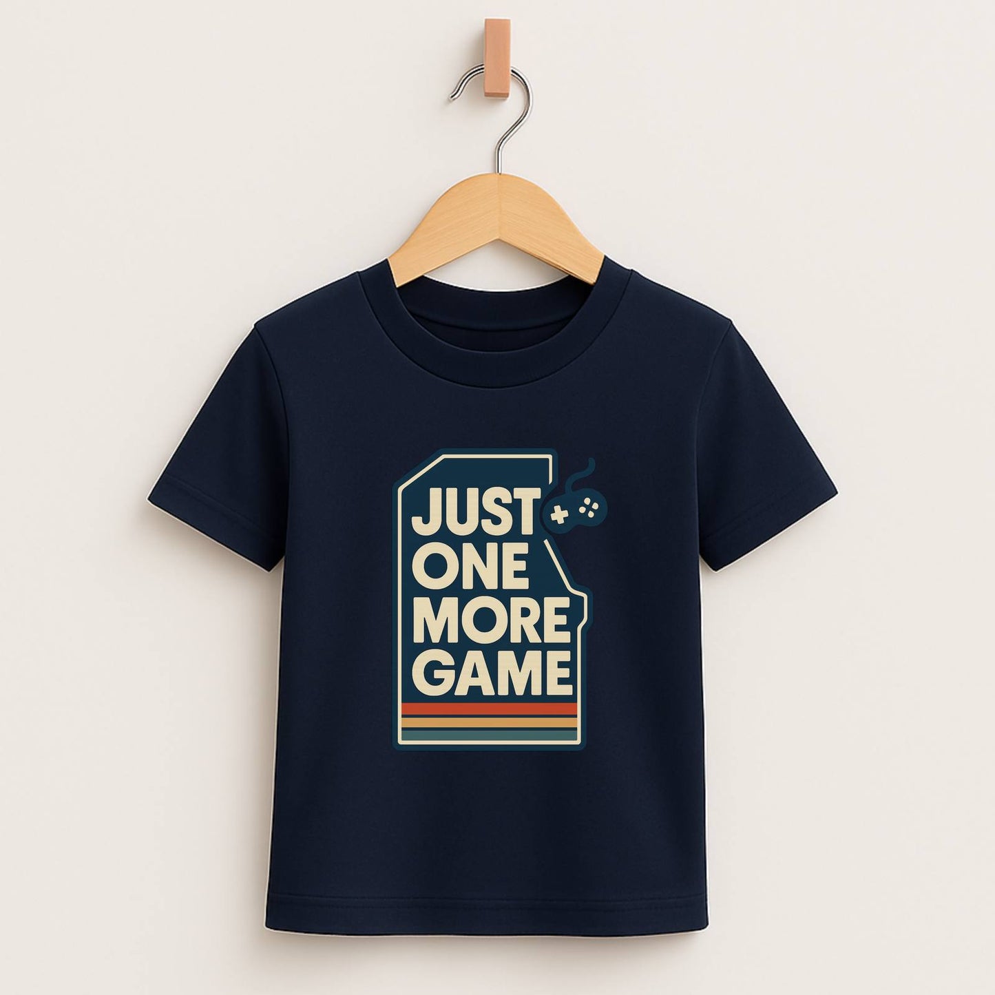 Just One More Game – Kids Retro Gamer T-Shirt 🎮👾