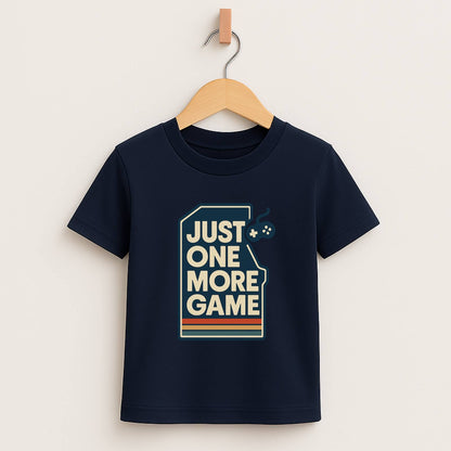 Just One More Game – Kids Retro Gamer T-Shirt 🎮👾