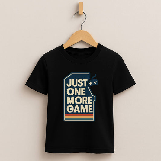 Just One More Game – Kids Retro Gamer T-Shirt 🎮👾