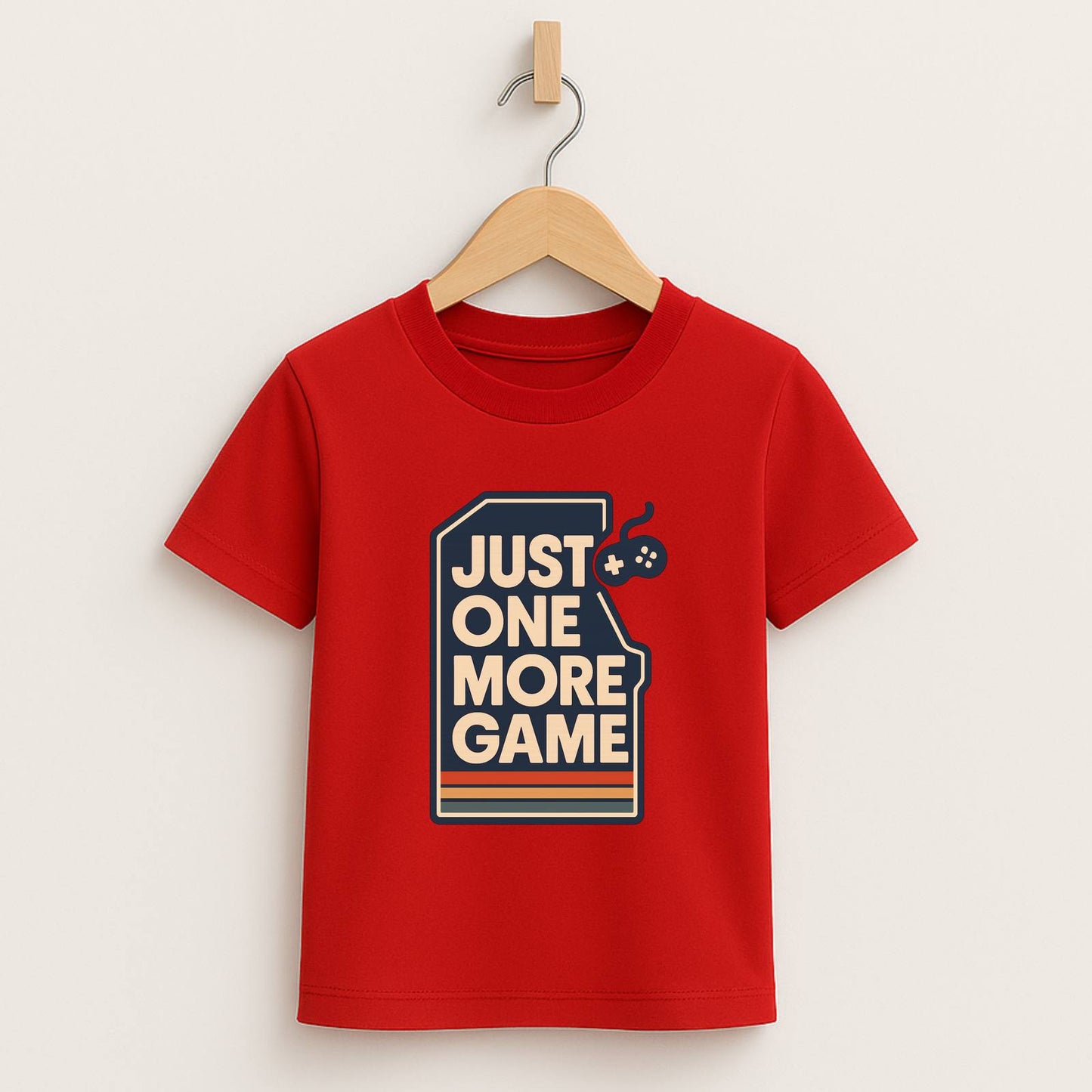 Just One More Game – Kids Retro Gamer T-Shirt 🎮👾