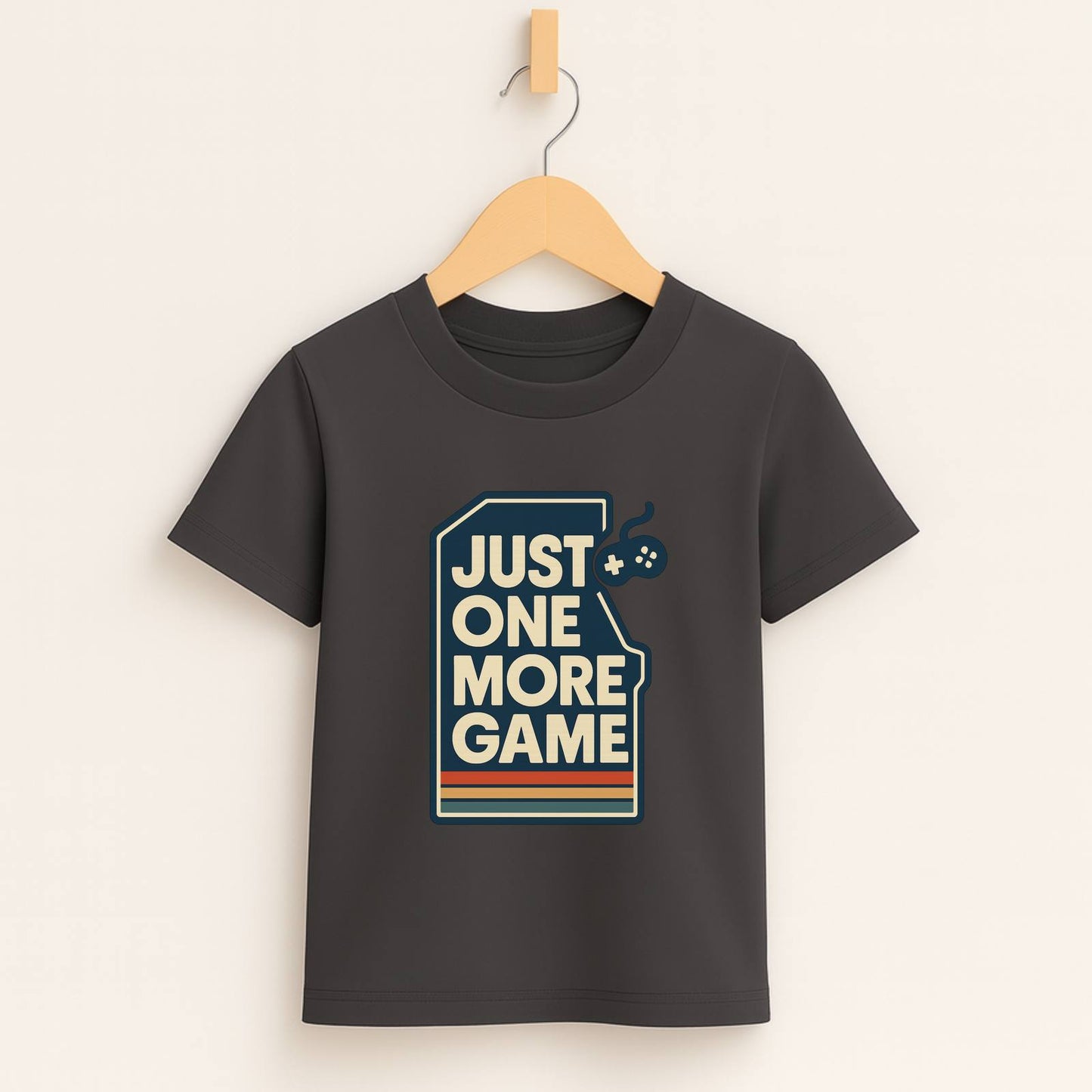 Just One More Game – Kids Retro Gamer T-Shirt 🎮👾