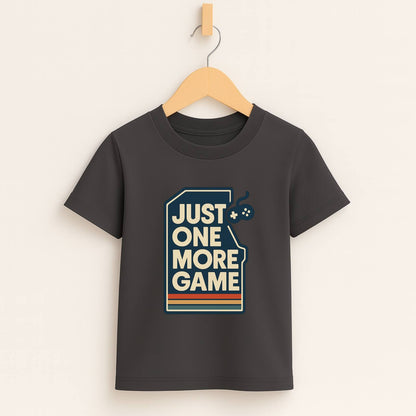 Just One More Game – Kids Retro Gamer T-Shirt 🎮👾