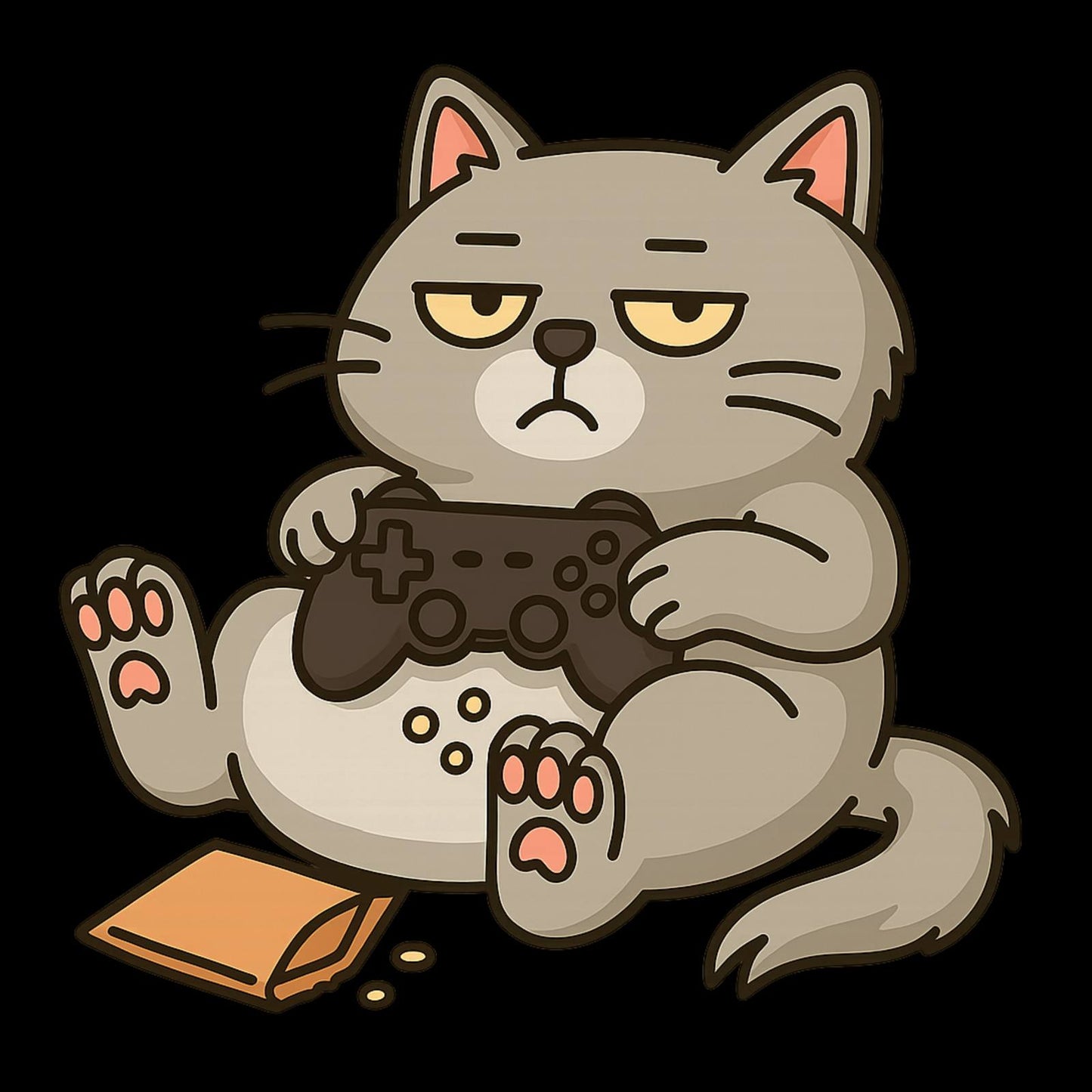 Chill Gamer Cat – Kids Funny Gaming T-Shirt 🐱🎮