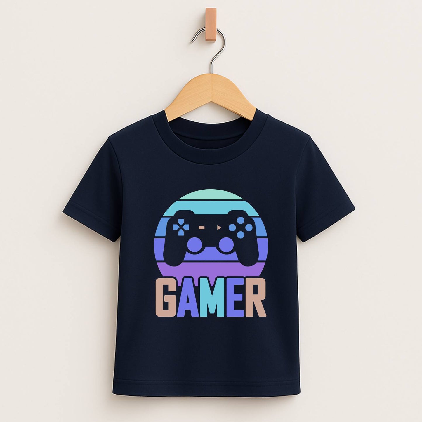 Gamer Sunset – Kids Gaming Tee 🎮🌅